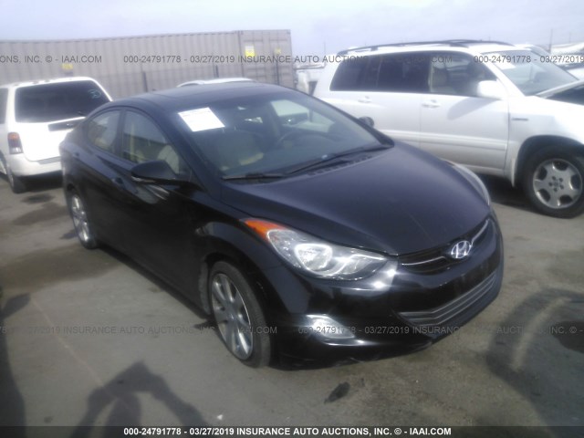 KMHDH4AE6CU260228 - 2012 HYUNDAI ELANTRA GLS/LIMITED BLACK photo 1