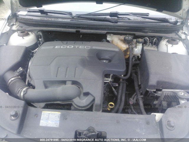 1G1ZH57B794268594 - 2009 CHEVROLET MALIBU 1LT WHITE photo 10