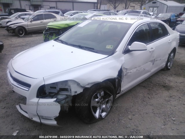 1G1ZH57B794268594 - 2009 CHEVROLET MALIBU 1LT WHITE photo 2