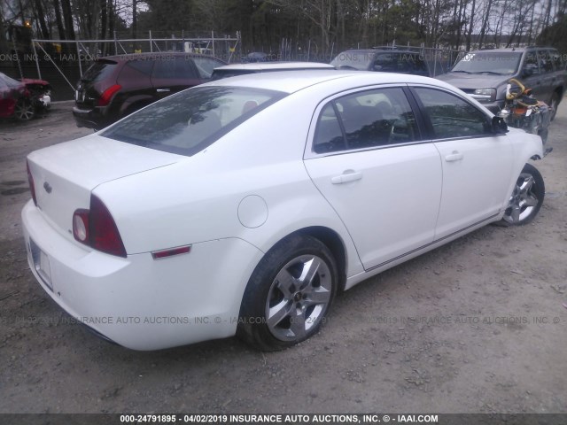 1G1ZH57B794268594 - 2009 CHEVROLET MALIBU 1LT WHITE photo 4
