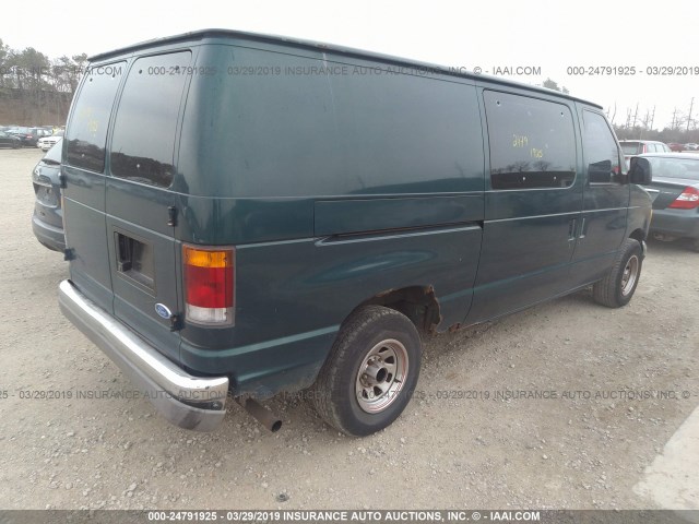 1FTEE14YXRHB57949 - 1994 FORD ECONOLINE E150 VAN GREEN photo 4