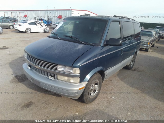 1GNDM19W9XB152044 - 1999 CHEVROLET ASTRO BLUE photo 2