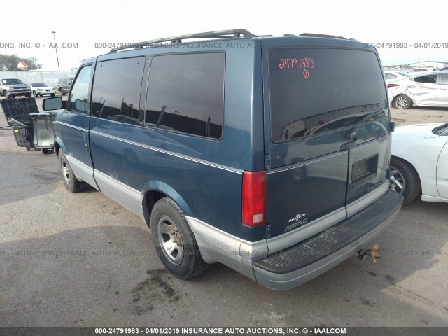 1GNDM19W9XB152044 - 1999 CHEVROLET ASTRO BLUE photo 3