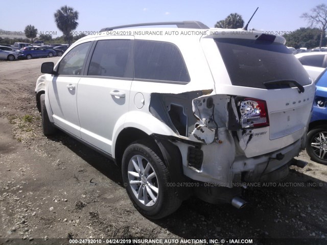 3C4PDCBG8DT564454 - 2013 DODGE JOURNEY SXT WHITE photo 3