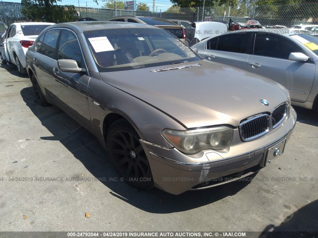 WBAGN63535DS58925 - 2005 BMW 745 LI GOLD photo 1