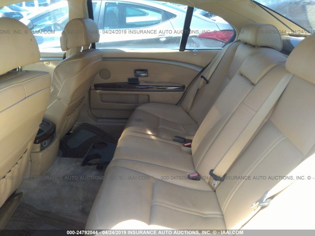 WBAGN63535DS58925 - 2005 BMW 745 LI GOLD photo 8