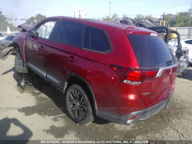 JA4AD2A37GZ005550 - 2016 MITSUBISHI OUTLANDER ES RED photo 3