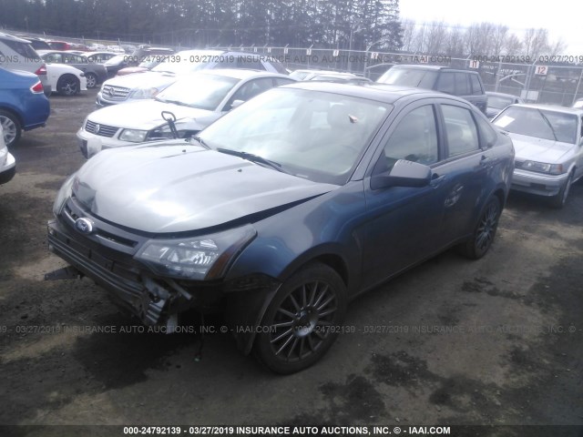 1FAHP3GNXBW151483 - 2011 FORD FOCUS SES GRAY photo 2