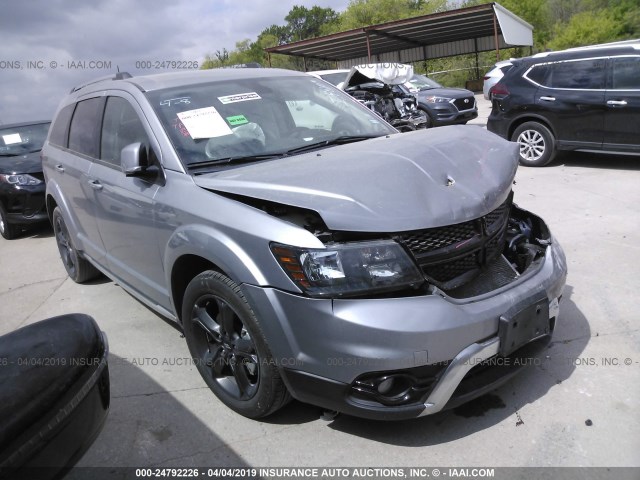 3C4PDCGG4JT490115 - 2018 DODGE JOURNEY CROSSROAD GRAY photo 1