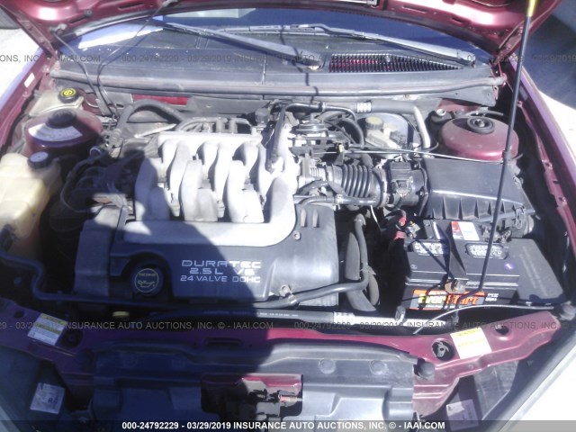 1ZWFT61L625615809 - 2002 MERCURY COUGAR V6/SPORT 红色 照片 10