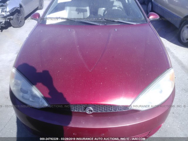 1ZWFT61L625615809 - 2002 MERCURY COUGAR V6/SPORT 红色 照片 6