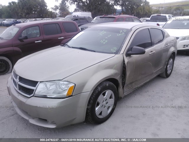 1B3LC46B09N569503 - 2009 DODGE AVENGER SE/SXT GOLD photo 2