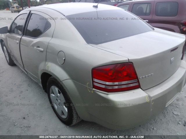 1B3LC46B09N569503 - 2009 DODGE AVENGER SE/SXT GOLD photo 3