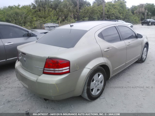 1B3LC46B09N569503 - 2009 DODGE AVENGER SE/SXT GOLD photo 4