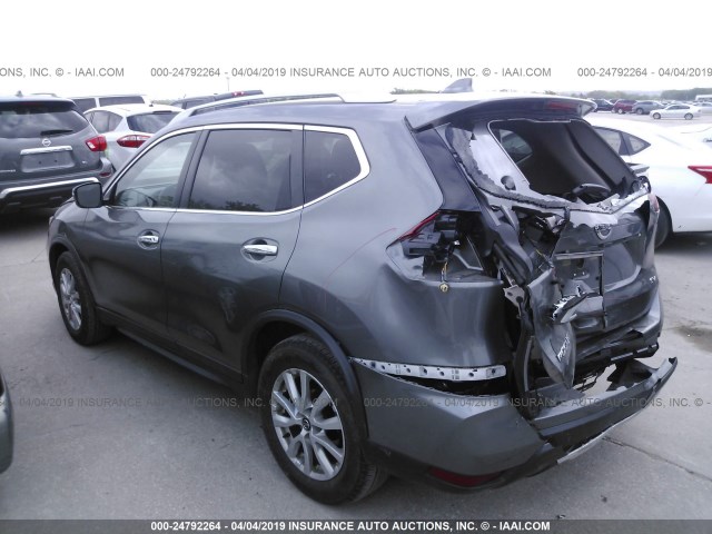 KNMAT2MT3JP573818 - 2018 NISSAN ROGUE S/SV GRAY photo 3