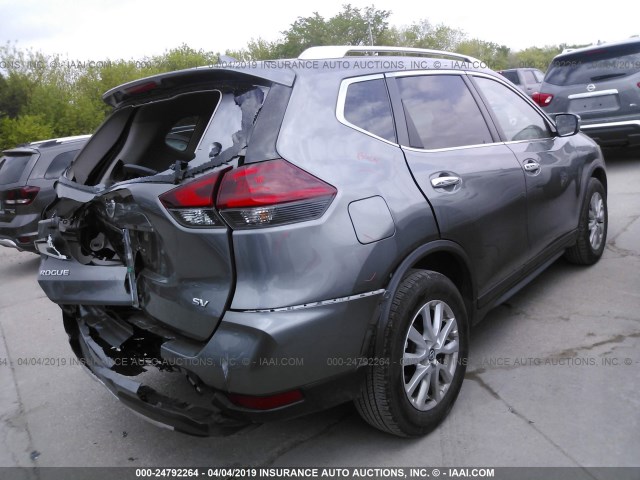 KNMAT2MT3JP573818 - 2018 NISSAN ROGUE S/SV GRAY photo 4