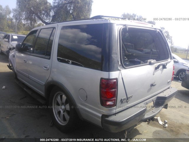 1FMRU156XYLB40593 - 2000 FORD EXPEDITION XLT GRAY photo 3