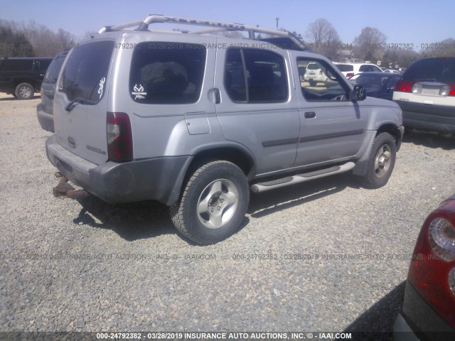 5N1ED28Y31C595356 - 2001 NISSAN XTERRA XE/SE SILVER photo 4