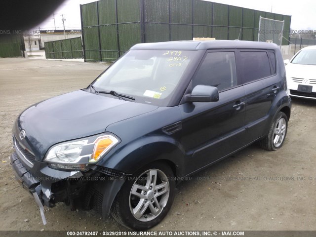 KNDJT2A22B7242774 - 2011 KIA SOUL +/!/SPORT BLUE photo 2