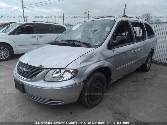 2C4GP54L34R528851 - 2004 CHRYSLER TOWN & COUNTRY TOURING SILVER photo 2