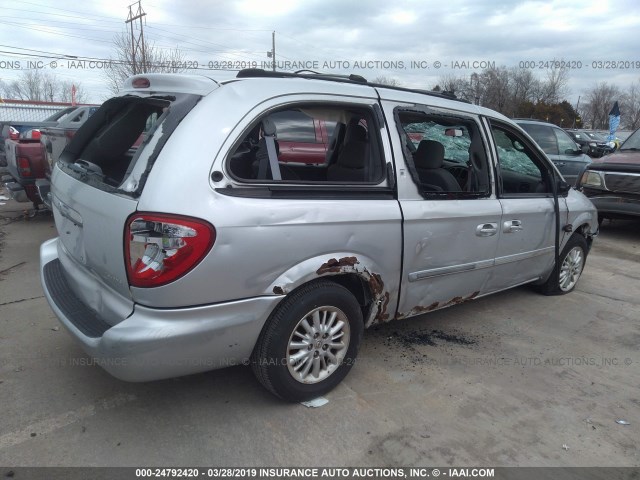 2C4GP54L34R528851 - 2004 CHRYSLER TOWN & COUNTRY TOURING SILVER photo 4