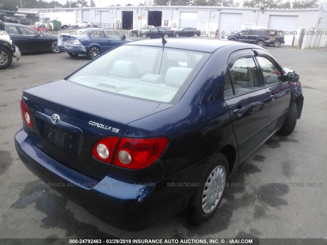 2T1BR32E56C583642 - 2006 TOYOTA COROLLA CE/LE/S BLUE photo 4