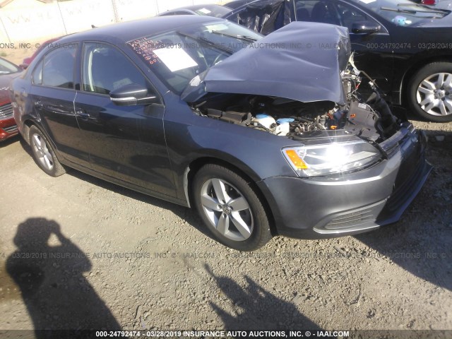 3VWLL7AJ5CM078003 - 2012 VOLKSWAGEN JETTA TDI GRAY photo 1