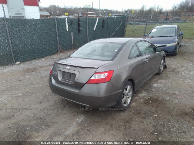 2HGFG129X8H557918 - 2008 HONDA CIVIC EXL GRAY photo 4