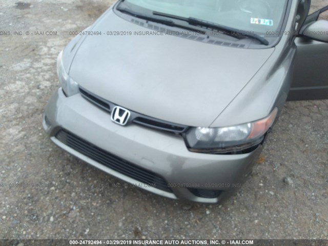 2HGFG129X8H557918 - 2008 HONDA CIVIC EXL GRAY photo 6