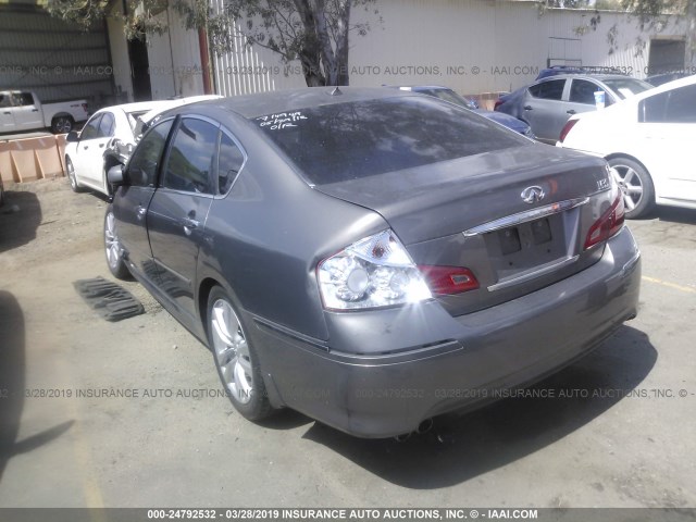 JNKCY01E09M802889 - 2009 INFINITI M35 SPORT GRAY photo 3