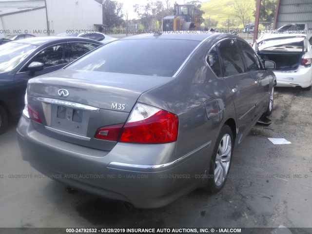 JNKCY01E09M802889 - 2009 INFINITI M35 SPORT GRAY photo 4