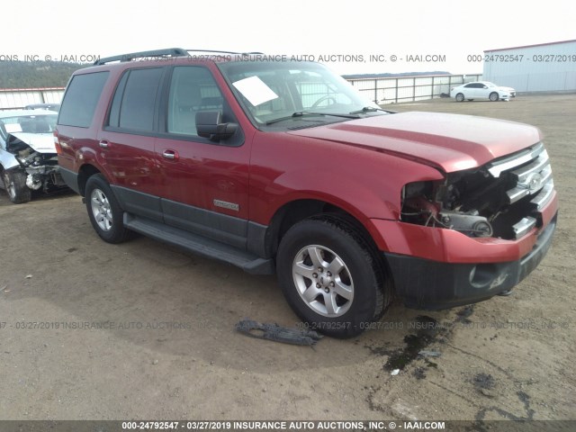 1FMFU16547LA60584 - 2007 FORD EXPEDITION XLT RED photo 1