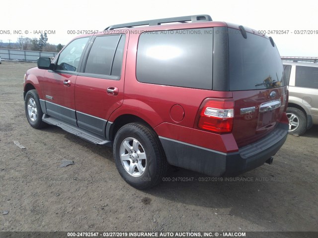 1FMFU16547LA60584 - 2007 FORD EXPEDITION XLT RED photo 3