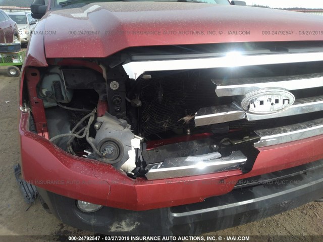 1FMFU16547LA60584 - 2007 FORD EXPEDITION XLT RED photo 6