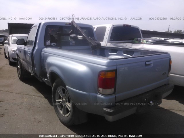 1FTYR10U2WPB12834 - 1998 FORD RANGER BLUE photo 3