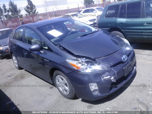 JTDKN3DU2B0248892 - 2011 TOYOTA PRIUS GRAY photo 1