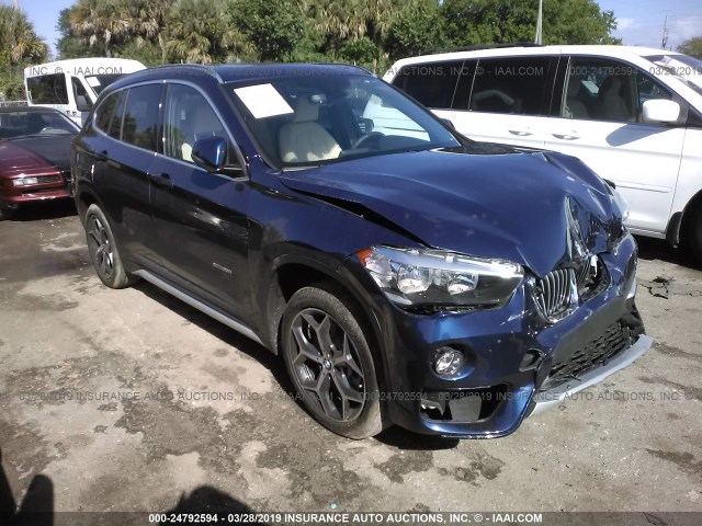 WBXHT3C3XJ5K31979 - 2018 BMW X1 XDRIVE28I BLUE photo 1