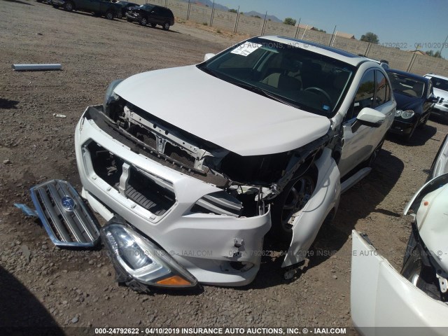 4S3BNAL69F3046854 - 2015 SUBARU LEGACY 2.5I LIMITED WHITE photo 2