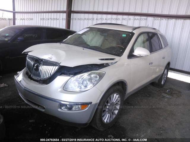 5GAEV23D99J207366 - 2009 BUICK ENCLAVE CXL WHITE photo 2