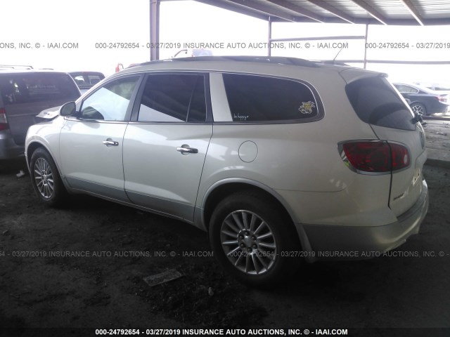 5GAEV23D99J207366 - 2009 BUICK ENCLAVE CXL WHITE photo 3