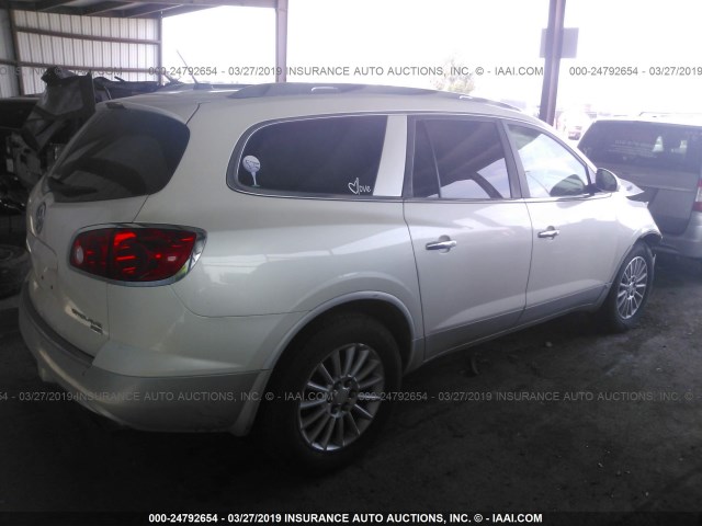 5GAEV23D99J207366 - 2009 BUICK ENCLAVE CXL WHITE photo 4