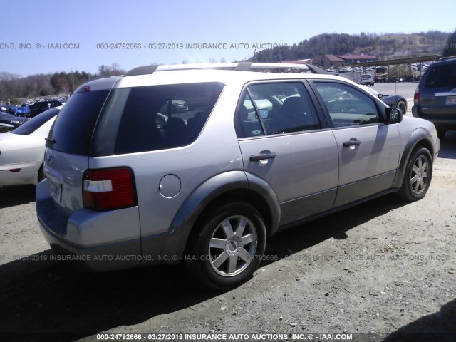 1FMZK01106GA20138 - 2006 FORD FREESTYLE SE SILVER photo 4