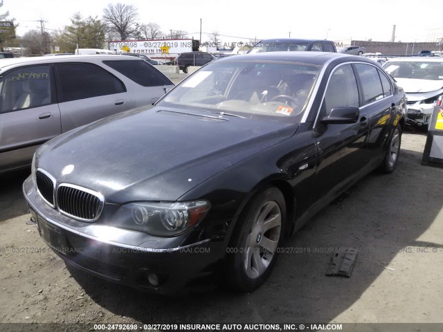 WBAHN83507DT68382 - 2007 BMW 750 BLACK photo 2