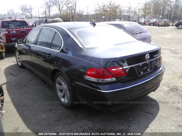 WBAHN83507DT68382 - 2007 BMW 750 BLACK photo 3