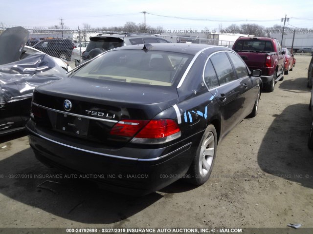 WBAHN83507DT68382 - 2007 BMW 750 BLACK photo 4