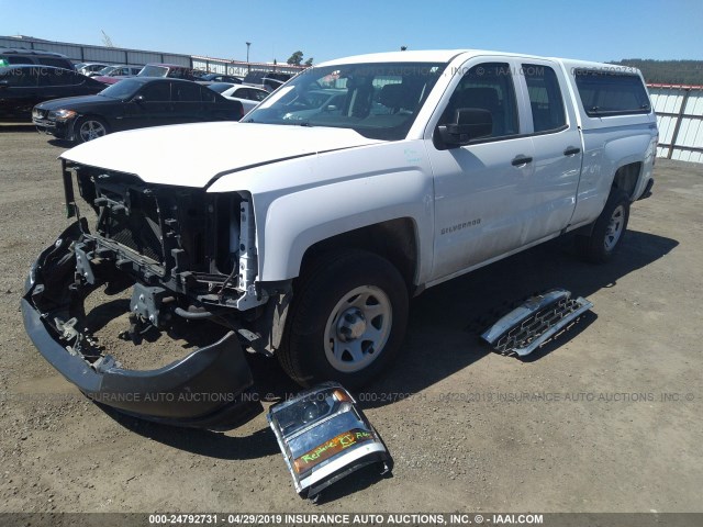 1GCVKNEC2JZ277553 - 2018 CHEVROLET SILVERADO K1500/K1500 LS WHITE photo 2