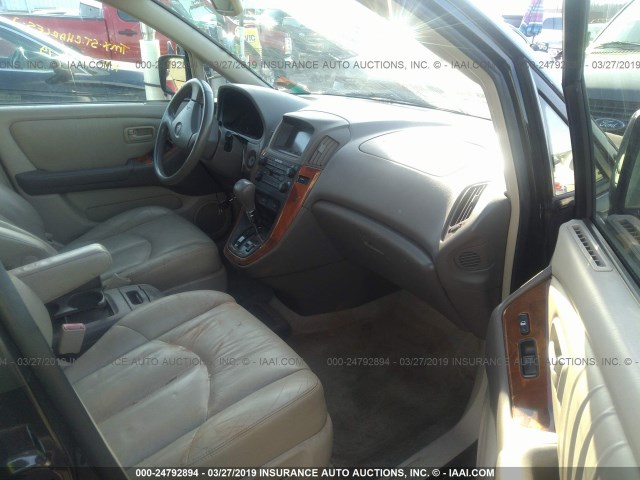 JT6HF10U3Y0129802 - 2000 LEXUS RX 300 BLACK photo 5