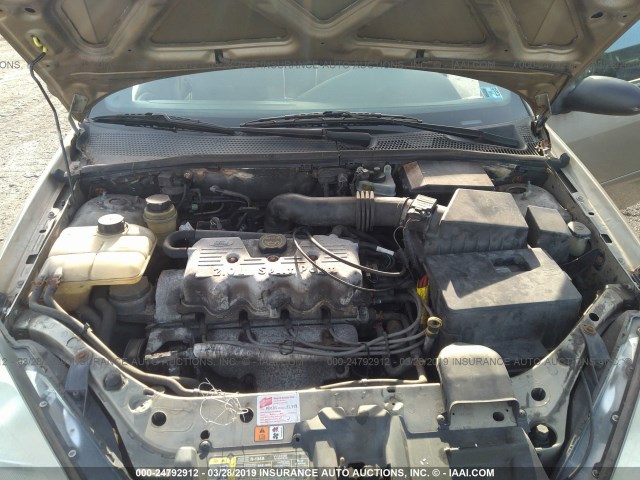 1FAFP34P21W382955 - 2001 FORD FOCUS SE/SE COMFORT TAN photo 10