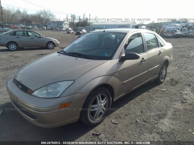 1FAFP34P21W382955 - 2001 FORD FOCUS SE/SE COMFORT TAN photo 2