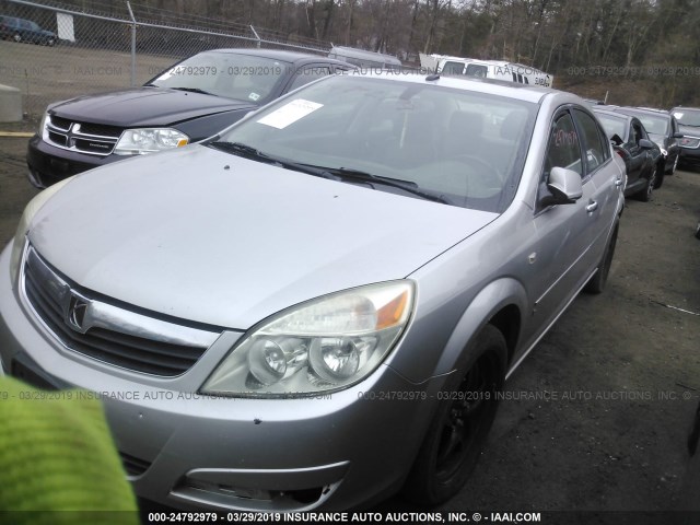 1G8ZV577X7F131284 - 2007 SATURN AURA XR SILVER photo 2